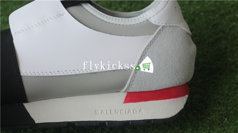 Balenciaga Race Runner Sneaker Black White Red